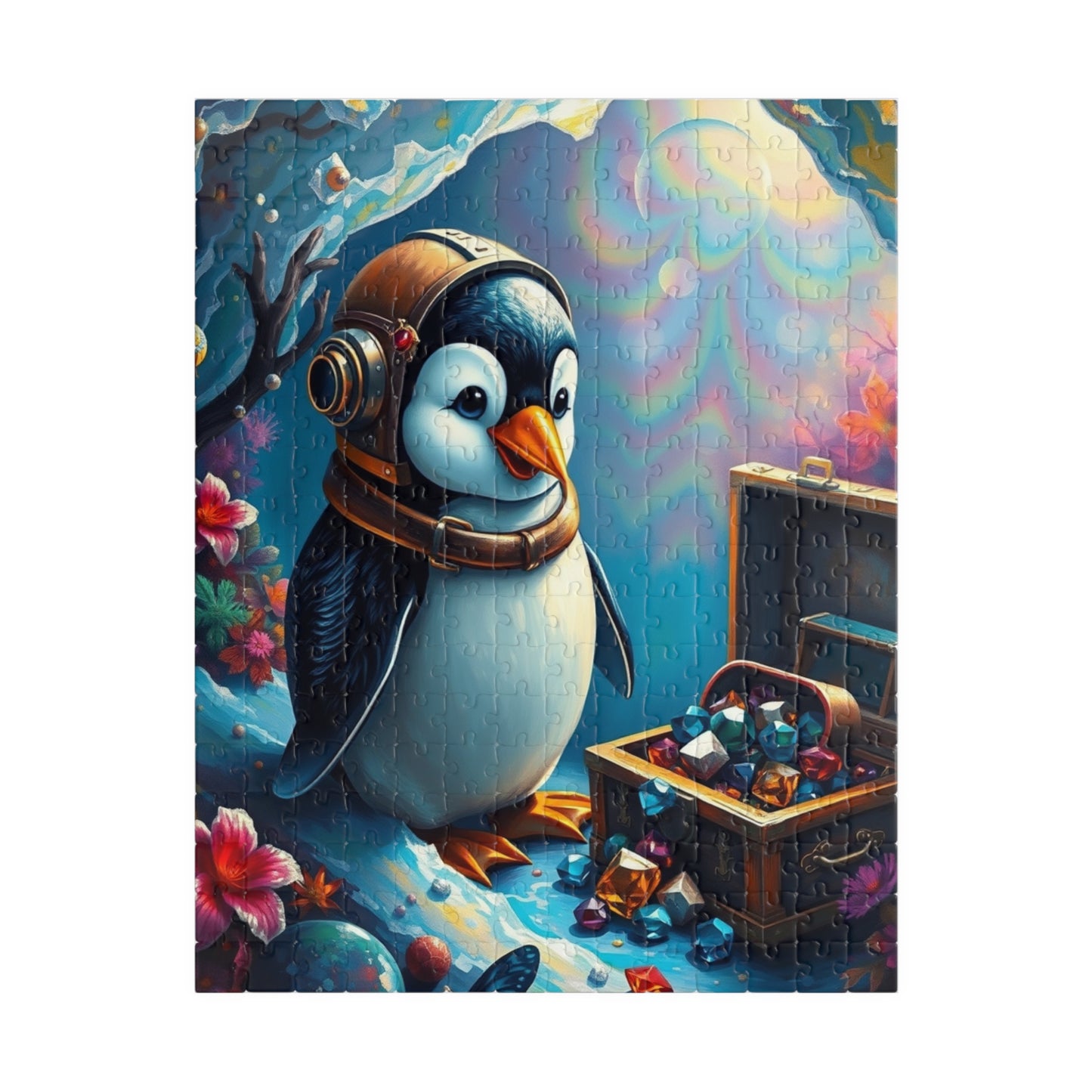 Whimsical Penguin Treasure Jigsaw Puzzle (110, 252, 520-piece) 252 pcs (Vertical) Puzzle The Puzzle Chest