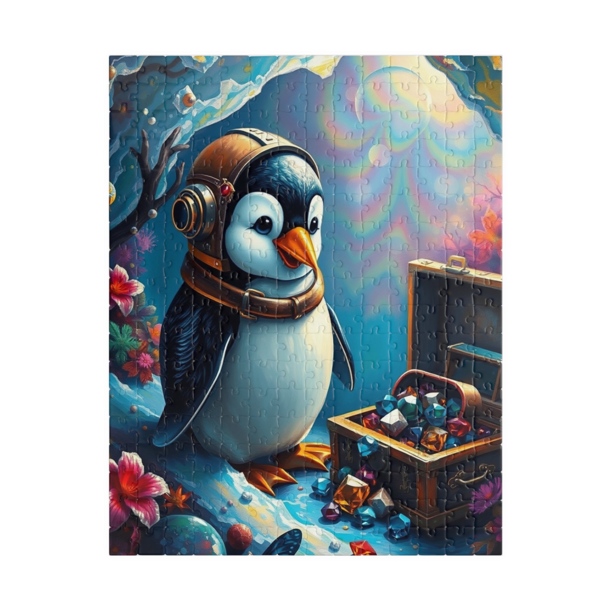Whimsical Penguin Treasure Jigsaw Puzzle (110, 252, 520-piece) 252 pcs (Vertical) Puzzle The Puzzle Chest
