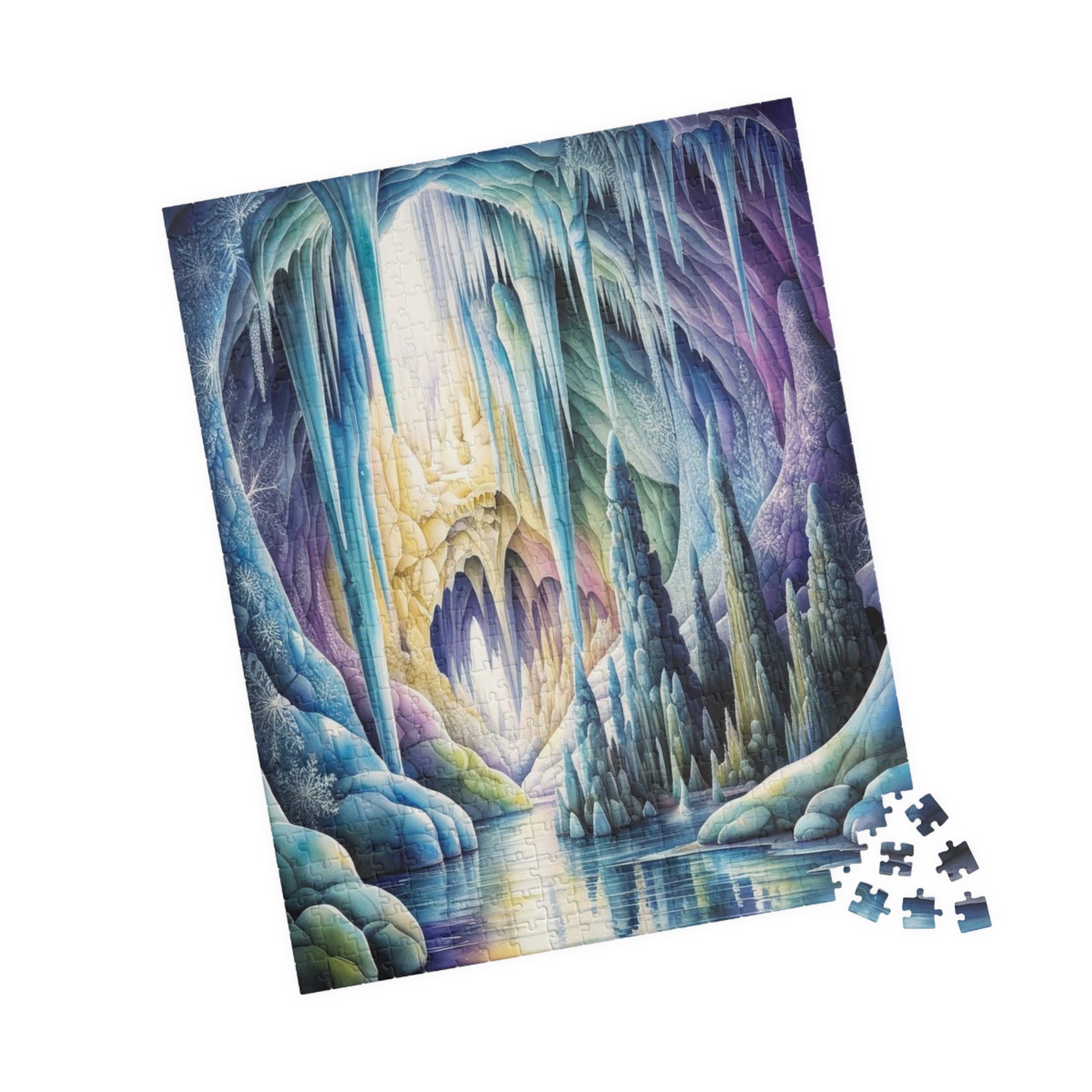 Ice Cave Trippy Puzzle | 110-1014 Piece Fantasy Jigsaw Game for Adult | Challenging Puzzle Perfect for Cozy Night, Family Bonding, and Gifts Puzzle The Puzzle Chest