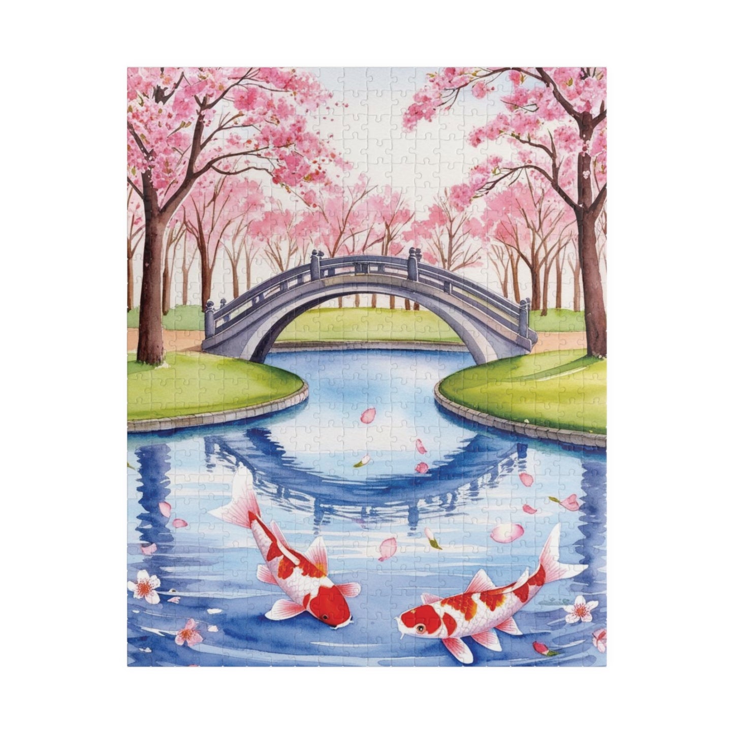 Jigsaw Puzzle, Japanese Cherry Blossom Park, 110 252 520 1014-Piece, Relaxing Hobby Gift, Meditation Activity, Mindfulness DIY Craft, Spring 520 pcs (Vertical) Puzzle The Puzzle Chest