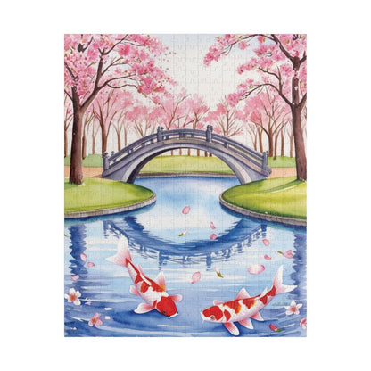 Jigsaw Puzzle, Japanese Cherry Blossom Park, 110 252 520 1014-Piece, Relaxing Hobby Gift, Meditation Activity, Mindfulness DIY Craft, Spring 520 pcs (Vertical) Puzzle The Puzzle Chest