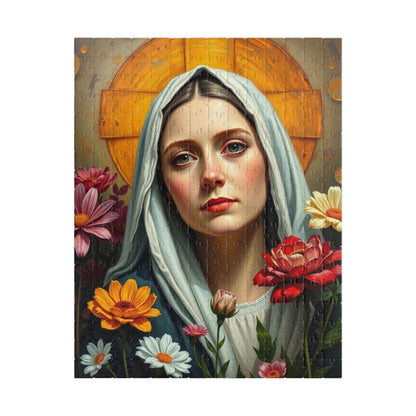 Jigsaw Puzzle, Catholic Saint Therese Flower Garden, 110 252 520 1014 Piece, Religious Gift Idea, Mindfulness Activity, Family Bonding 252 pcs (Vertical) Puzzle The Puzzle Chest