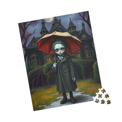 Spooky Gothic Puzzle, Victorian Orphan Illustration Jigsaw Game, Mysterious Halloween Gift, Fun Family Activity, 110 252 520 1014-piece Puzzle The Puzzle Chest