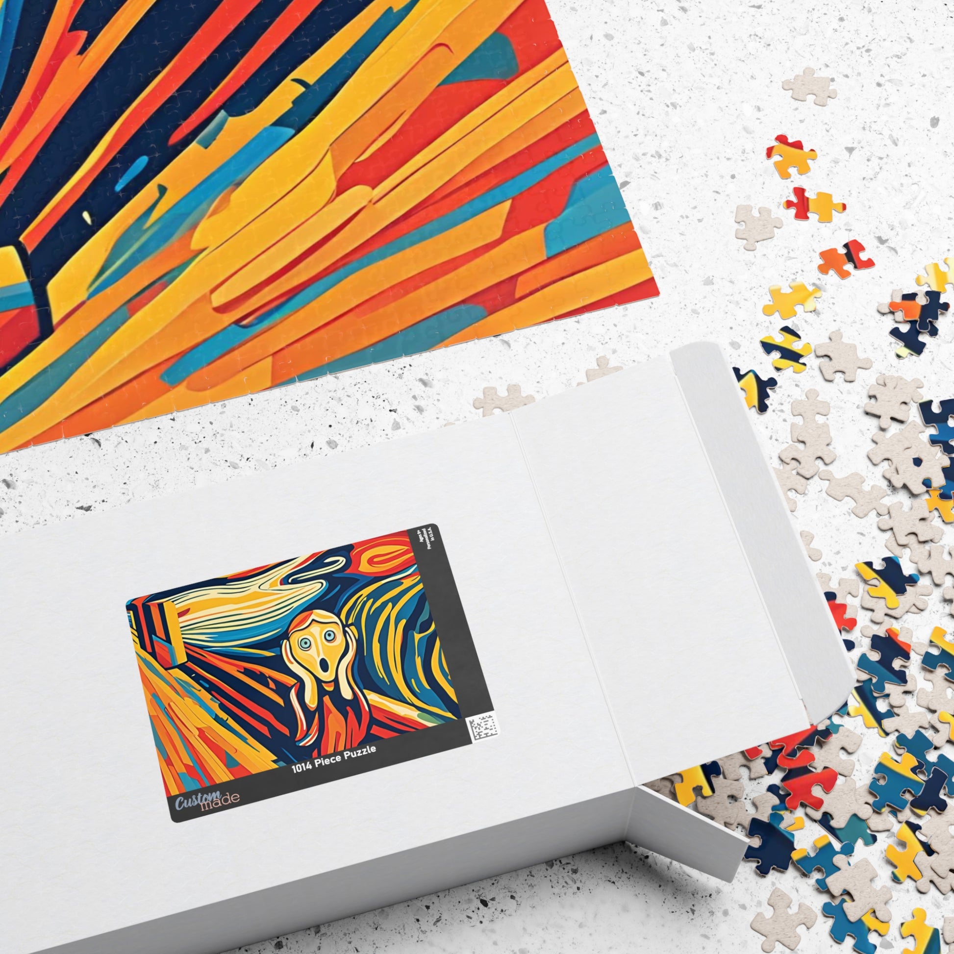 The Scream Modern Jigsaw Puzzle - Inspired By Edvard Munch Puzzle The Puzzle Chest