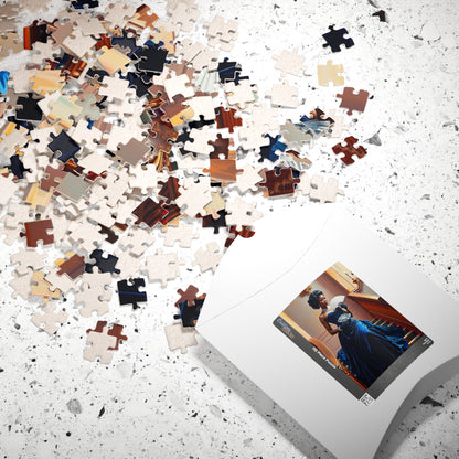 Victorian Afro-American Woman Jigsaw Puzzle, Black Woman Ballroom Dance, Afrocentric Gift for Solo Fun or Family Activity Puzzle The Puzzle Chest