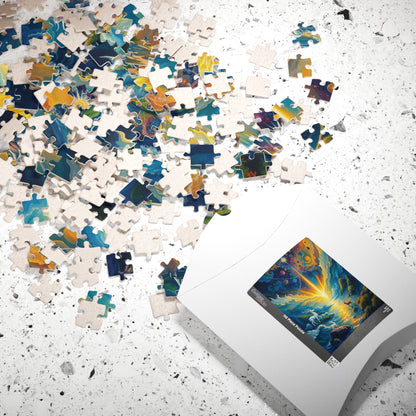 Celestial Creation Puzzle, Christian Symbolism, The Birth of a World Cosmic Landscape Jigsaw Game, Faith-Based Religious Puzzle Lover Gift