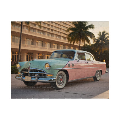 Vintage Car Puzzle - Classic 1956 Packard Caribbean, Nostalgic Jigsaw Game 252 pcs (Horizontal) Puzzle The Puzzle Chest