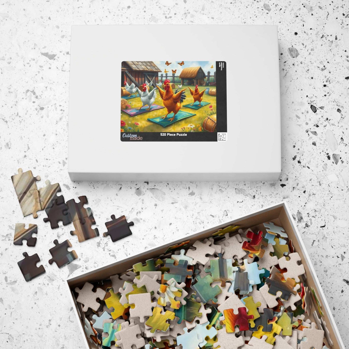Farmyard Yoga Jigsaw Puzzle - Hilarious Chicken Exercise Class Puzzle The Puzzle Chest