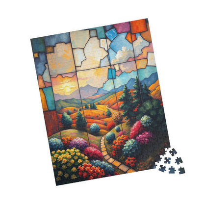 Chromatic Vale Landscape Puzzle, 110-1014 Piece Adult Jigsaw, Scenic Nature Art, Gift for Puzzle Lover, Mindfulness Activity, Brain Teaser