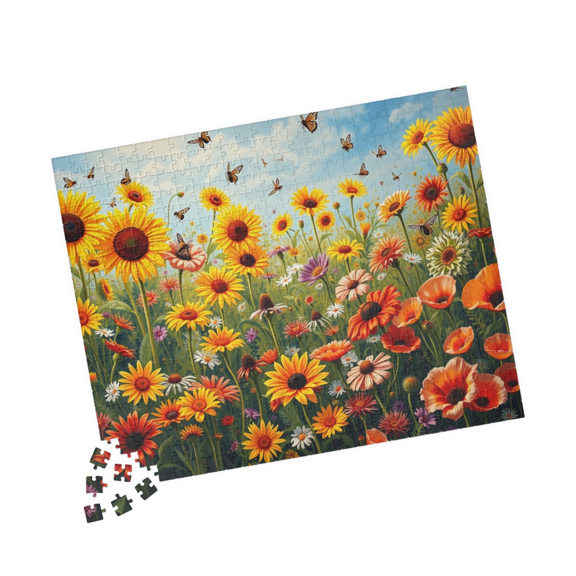 Bright Floral Puzzle | Nature Lovers Gift, 110-1014 Piece Botanical Adult Jigsaw Puzzle, Gift for Flower Enthusiast, Quiet Leisure Activity Puzzle The Puzzle Chest