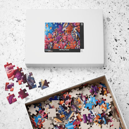 Underwater Sea Turtles Jigsaw Puzzle, 520-Piece Ocean Coral Reef Fish, Meditation Game, Stress Relief Activity, Best Gift for Nature Lovers Puzzle The Puzzle Chest