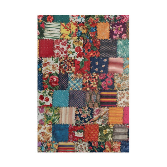 Floral Patchwork Collage Puzzle, Colorful Jigsaw Game, Fun Family Activity, Unique Gift, Home Decor, Meditation Tool, 110/252/520/1014-piece 1014 pcs (Vertical) Puzzle The Puzzle Chest
