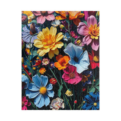 Floral Jigsaw Puzzle, Colorful Flower Game, Friend Gift for Garden Lover, Family Game Night, Home Entertainment Brain Teaser 252 pcs (Vertical) Puzzle The Puzzle Chest