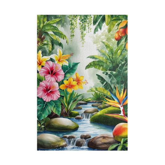 Garden of Eden Puzzle, Biblical Theme, 110, 252, 520, 1014-piece, Flowers Bloom, Streams, Fruit Trees, Faith-Based Gift for Puzzle Lover 1014 pcs (Vertical) Puzzle The Puzzle Chest