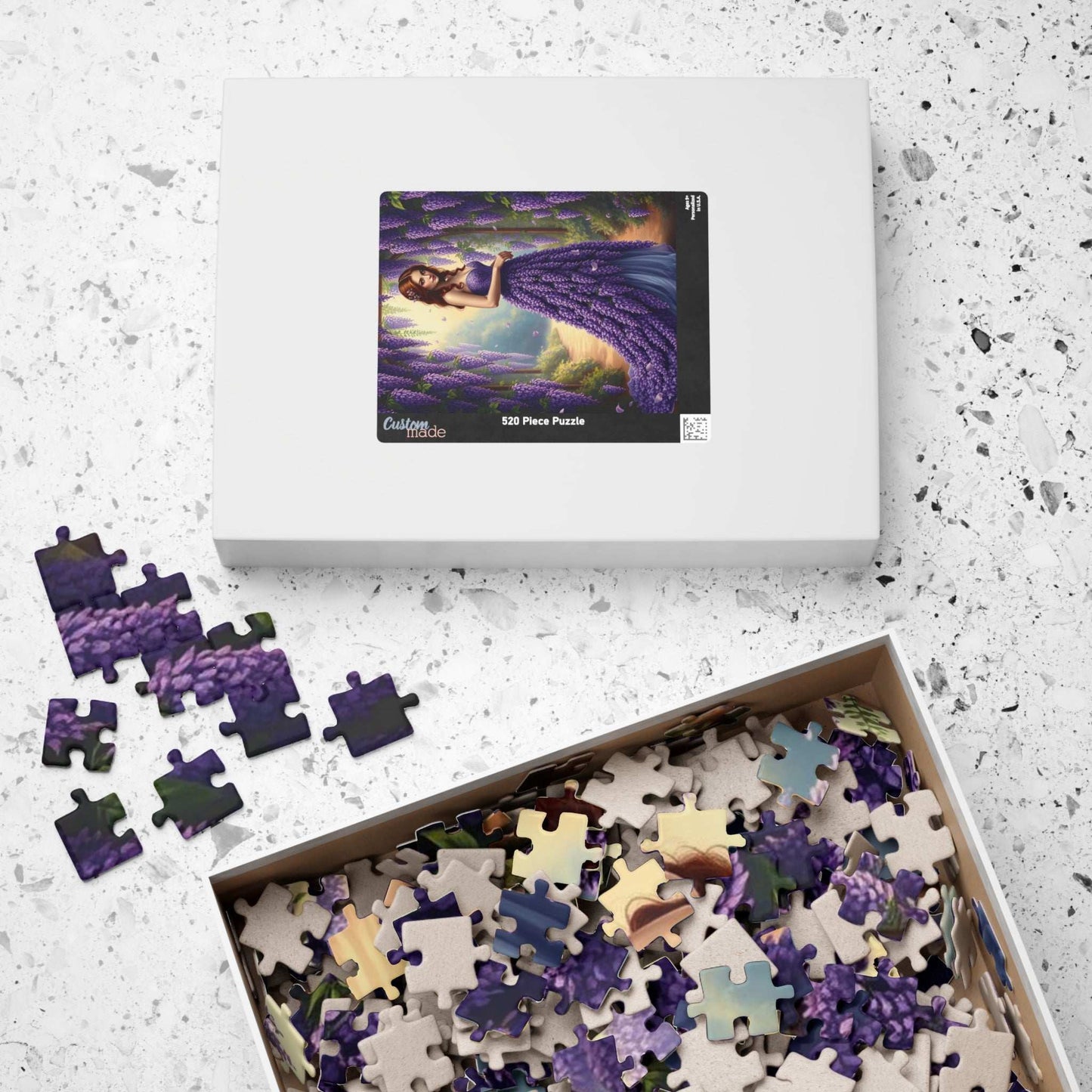 Lady of the Wisteria Arch - Dreamy Floral Garden Jigsaw Puzzle, Floral Puzzle Gift for Flower Lover