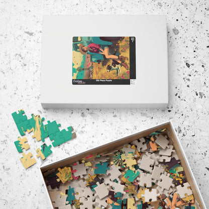 Vintage Farm Life Jigsaw Puzzle – 1950s Girl and Border Collie by Classic Truck, Retro Countryside Puzzle The Puzzle Chest