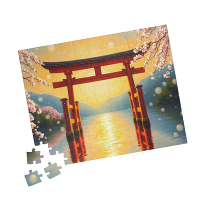 Japanese Torii Gate Jigsaw Puzzle, Mindfulness Activity for Adult, Gift Ideas for Friends, Family Bonding Home Entertainment, Relaxing Hobby