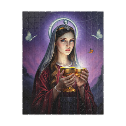 Radiant Priestess Puzzle, Enchanting Mythical Maiden 110-1014 Piece Jigsaw Game, Best Gift for Art Lovers, Family Fun, Home Decor, Unique 252 pcs (Vertical) Puzzle The Puzzle Chest