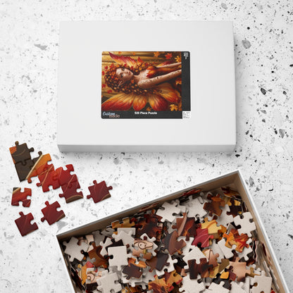 Autumn Fairy Puzzle - Enchanting Fall Artwork, 110, 252, 520, 1014-piece, Gift for Puzzle Lovers, Cozy Nights, Relaxing Activities, Family Puzzle The Puzzle Chest