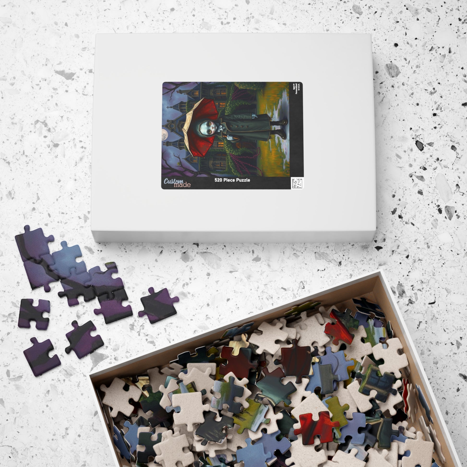 Spooky Gothic Puzzle, Victorian Orphan Illustration Jigsaw Game, Mysterious Halloween Gift, Fun Family Activity, 110 252 520 1014-piece Puzzle The Puzzle Chest