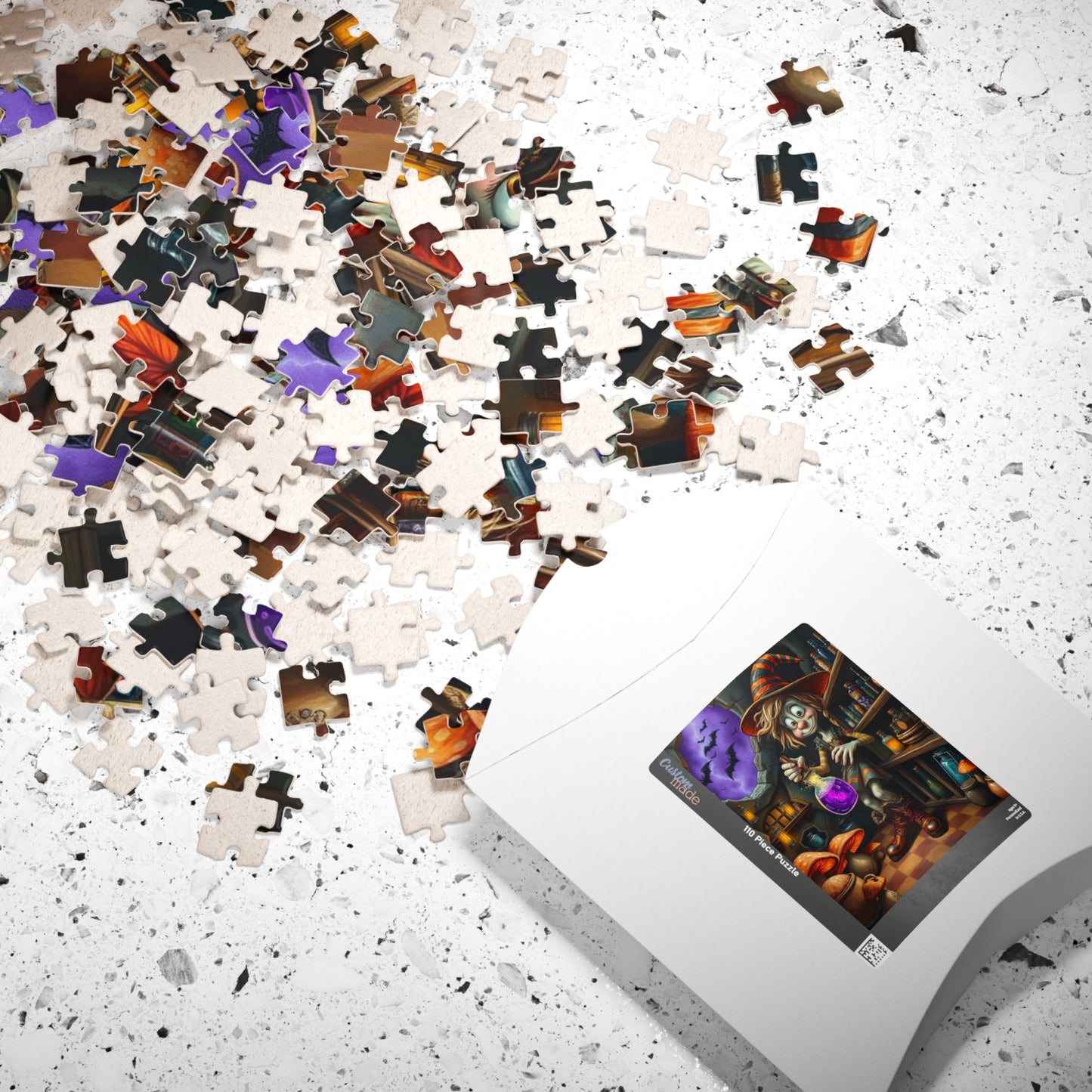 Witchy Potion Jigsaw Puzzle, Halloween Gift for Puzzle Lover, Indoor Adult Mindful Activity, Family or Solo Fun, Seasonal Home Decor