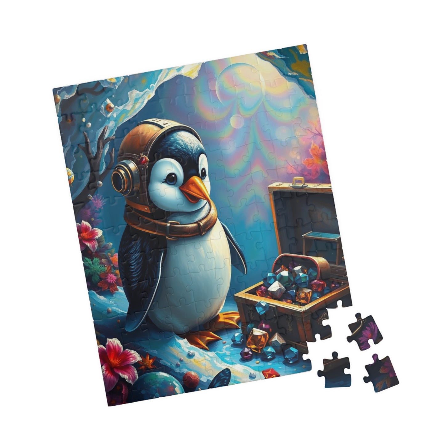 Whimsical Penguin Treasure Jigsaw Puzzle (110, 252, 520-piece) Puzzle The Puzzle Chest