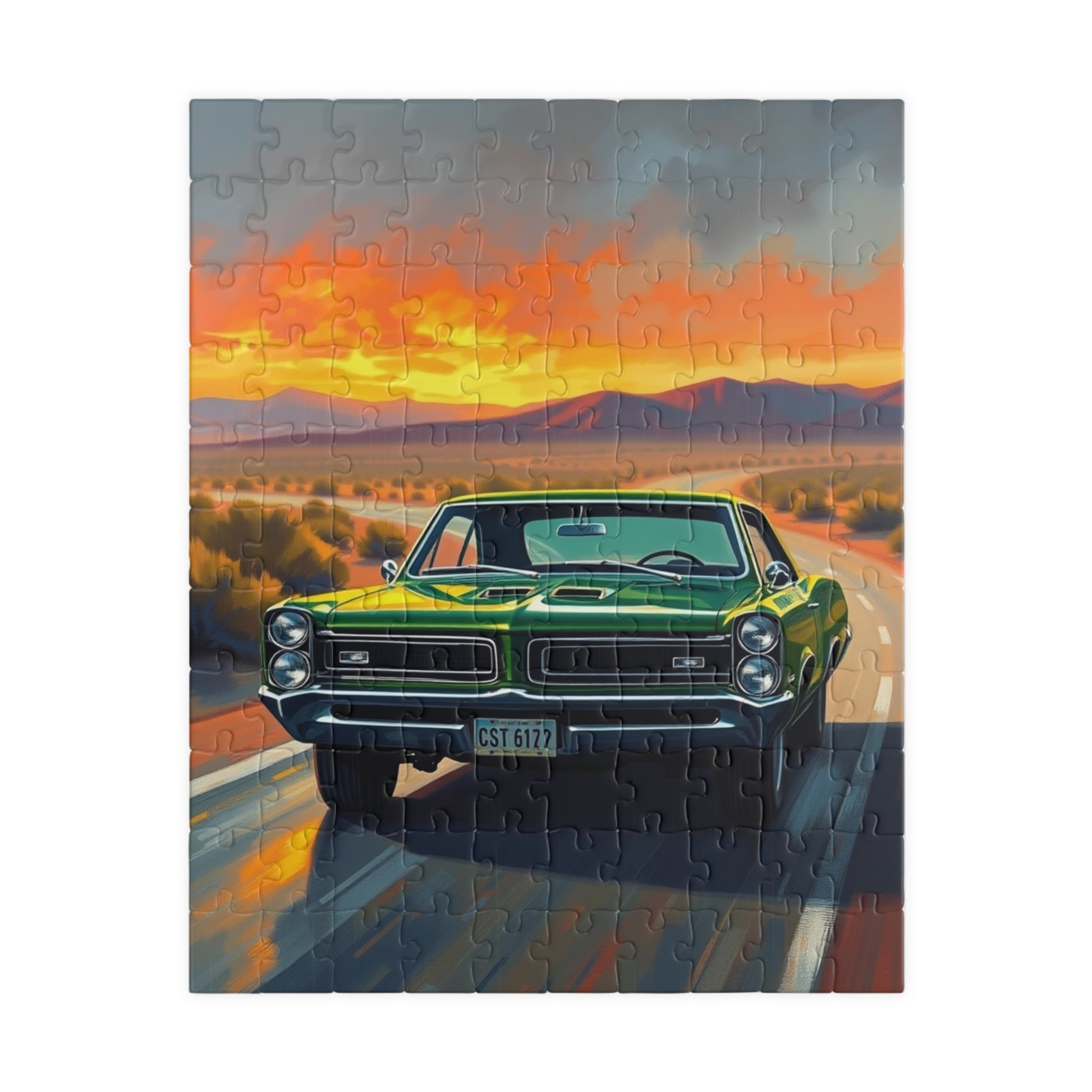 Vintage Car Puzzle - 1966 GTO, Nostalgic Jigsaw Puzzle 110 pcs (Vertical) Puzzle The Puzzle Chest