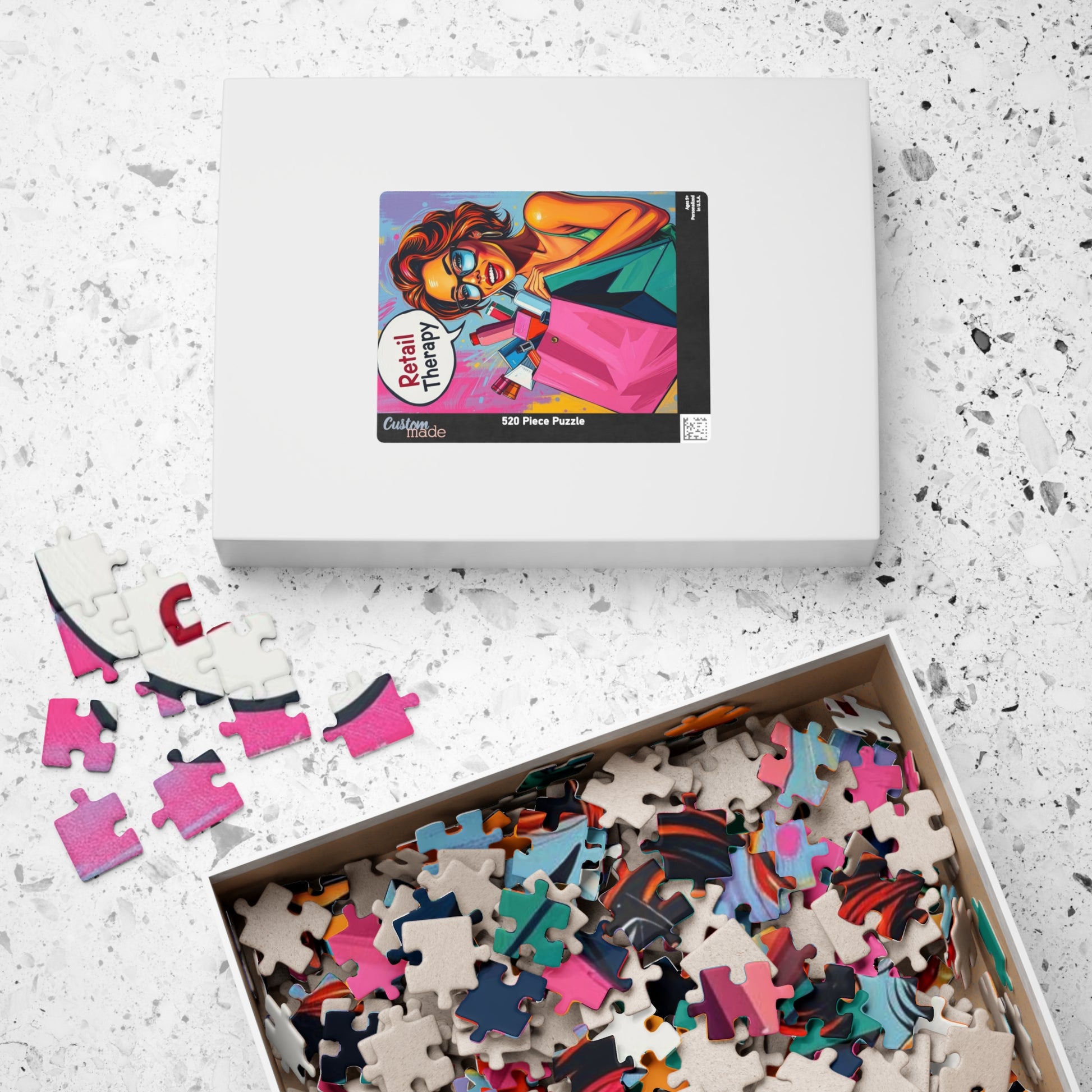 Retail Therapy Puzzle - Pop Art Jigsaw Puzzle for Adults, Perfect for Relaxation, Gift for Puzzle Lover, Fun Indoor Activity, Family Night Puzzle The Puzzle Chest