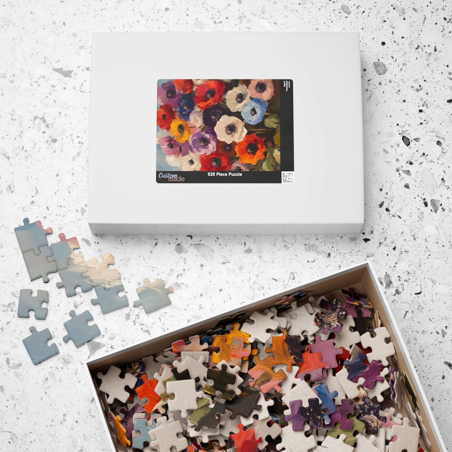 Colorful Anemone Bouquet Puzzle 110-1014 Piece | Floral Jigsaw Puzzle