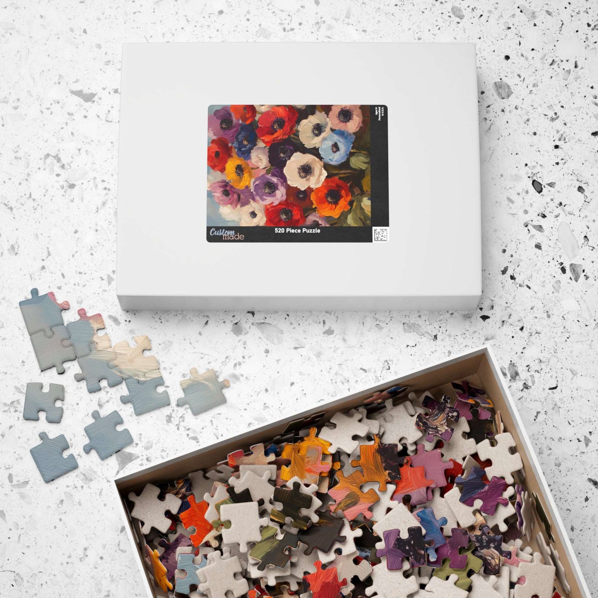 Colorful Anemone Bouquet Puzzle 110-1014 Piece | Floral Jigsaw Puzzle