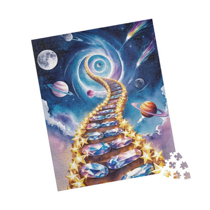 Trippy Space Jigsaw Puzzle, Celestial Stairway Starry Sky 252 520 1014 Pieces, Galaxy Puzzle, Mind-bending Gifted Puzzle Dreamscape Puzzle The Puzzle Chest
