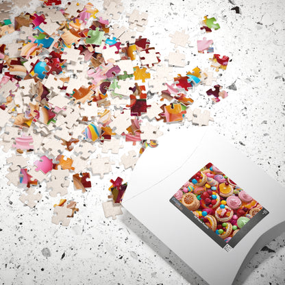 Sweet Treats Collage Puzzle, Perfect for Family or Solo Fun, Birthday Gifts, Rainy Day Entertainment, Holiday Gatherings Puzzle The Puzzle Chest