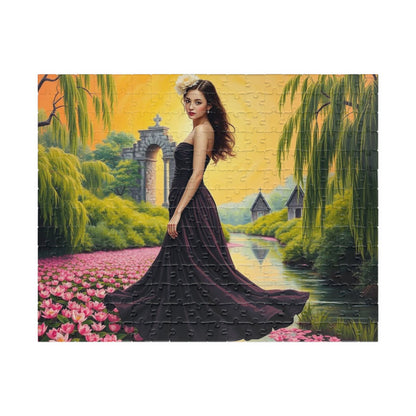 Lilywater Reverie Jigsaw Puzzle, Elegant Landscape Puzzle, Woman Art Holiday or Birthday Gift for Adult, Solo or Family Fun, Creative Hobby 252 pcs (Horizontal) Puzzle The Puzzle Chest