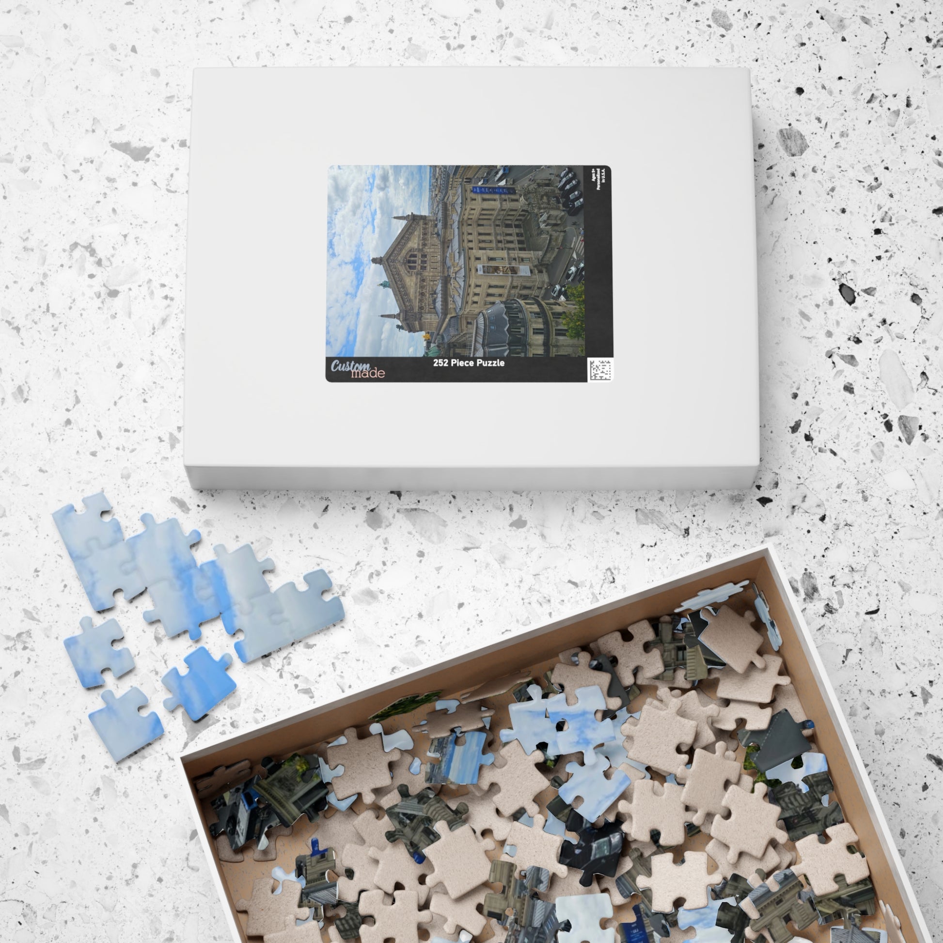 Palais Garnier Courtyard Jigsaw Puzzle - Opera House Paris France, French Architecture, Realistic Historical Landmark Puzzle The Puzzle Chest