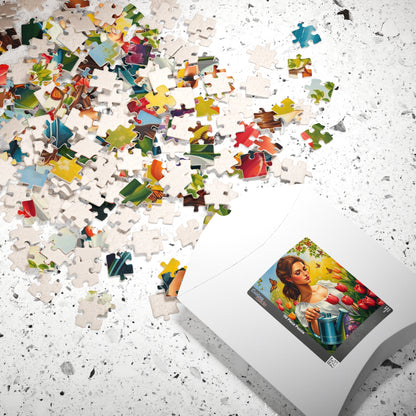 Spring Garden Puzzle - Beautiful Floral Jigsaw Puzzle for Adults, Perfect Gift for Nature Lovers, Family Fun Game Night, Relaxation Activity Puzzle The Puzzle Chest