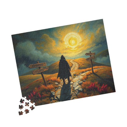 Crossroads of the Forsaken Jigsaw Puzzle, Gothic Puzzle, Mystical Journey Puzzle, Perfect for Game Night, Solo Fun, Gifts, and Home Decor Puzzle The Puzzle Chest
