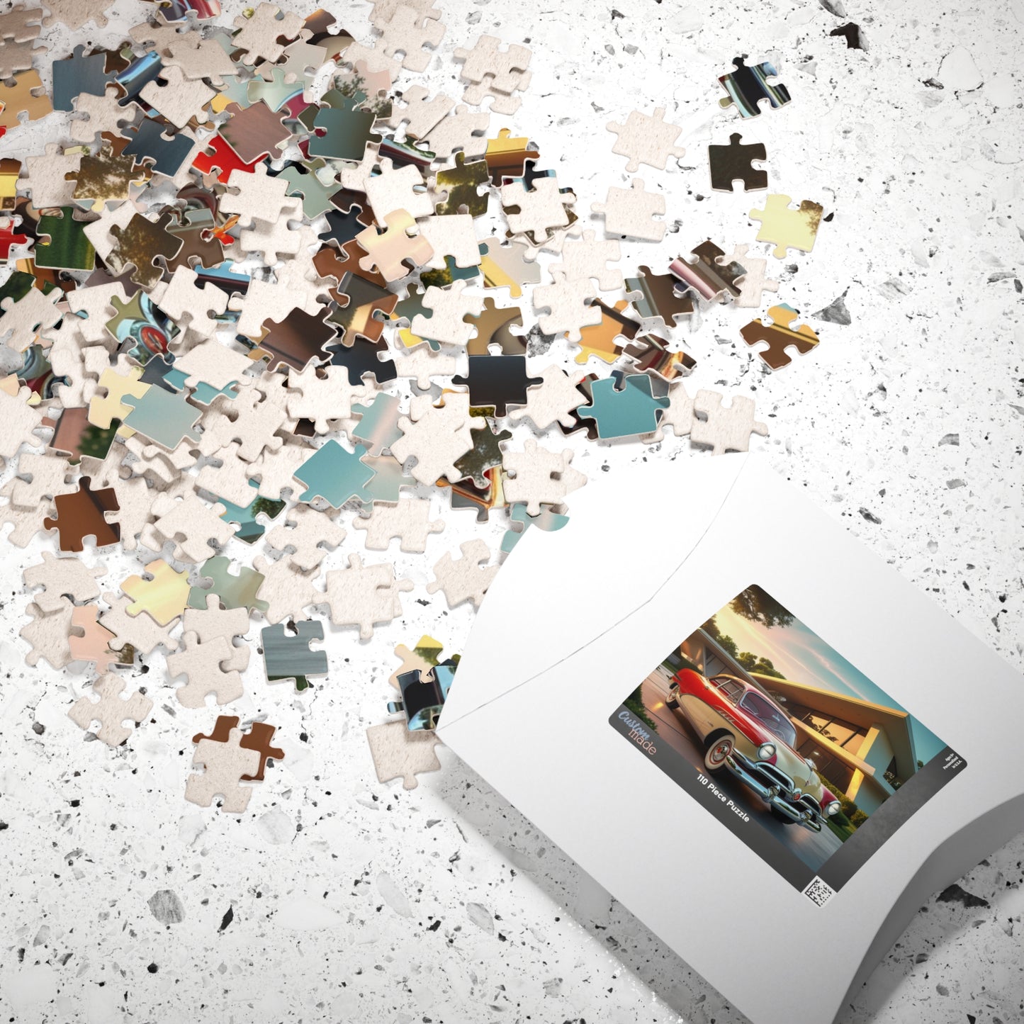 Vintage Car Jigsaw Puzzle, 1953 Manhattan, Classic Automobile Art Puzzle The Puzzle Chest