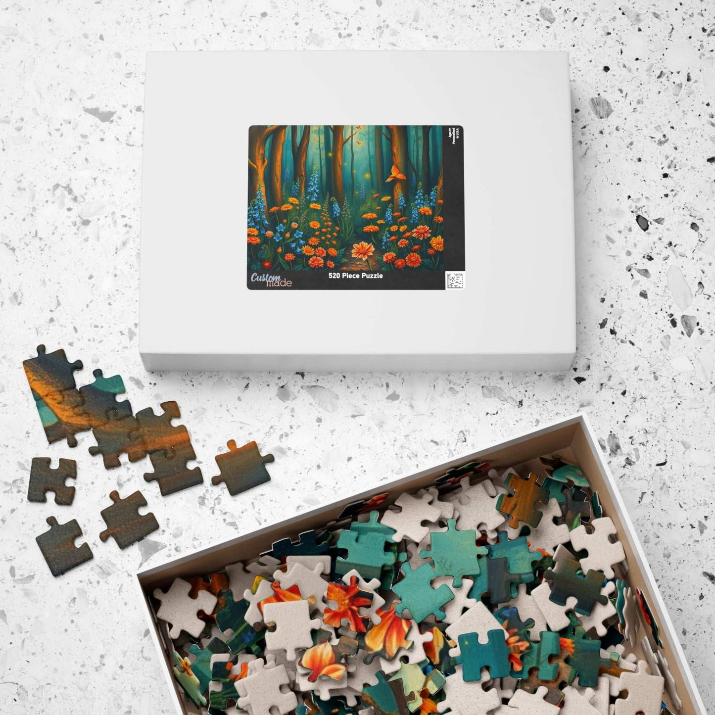 Enchanting Forest Puzzle | Floral Landscape Jigsaw Game for Adult | Nature Lover Gift, Indoor Game, Home Entertainment, Mindfulness Activity Puzzle The Puzzle Chest