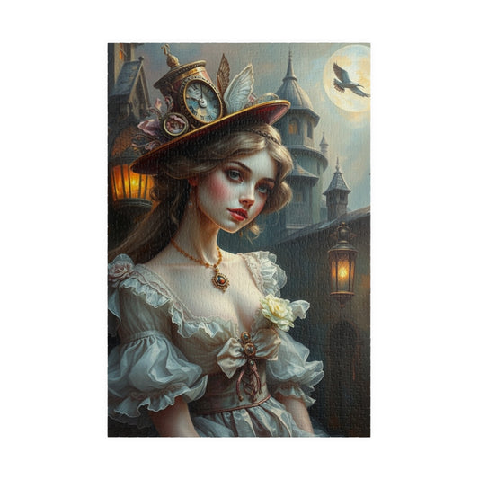 Enchanting Woman Steampunk Puzzle - 1014-Piece Fantasy Vintage Artwork, Perfect Gift for Art Lovers, Creative Hobby, Family Fun 1014 pcs (Vertical) Puzzle The Puzzle Chest
