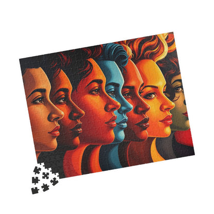 Human Tapestry Jigsaw Puzzle, Diversity Silhouette Puzzle, Face Collage Puzzle, Puzzle Lover Gift for Friend, Family Bonding, Mind Challenge Puzzle The Puzzle Chest