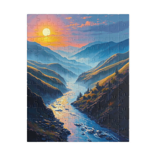 Serene Landscape Puzzle - 110/252/520/1014-piece, Nature Lover's Gift, Relaxing Activity, Family Fun, Mindfulness Toy 110 pcs (Vertical) Puzzle The Puzzle Chest