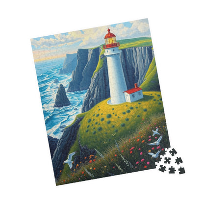Lighthouse Puzzle - 110 252 520 1014-Piece, Coastal Decor, Gift for Puzzle Lovers, Ocean Scene Challenge, Family Activity Puzzle The Puzzle Chest