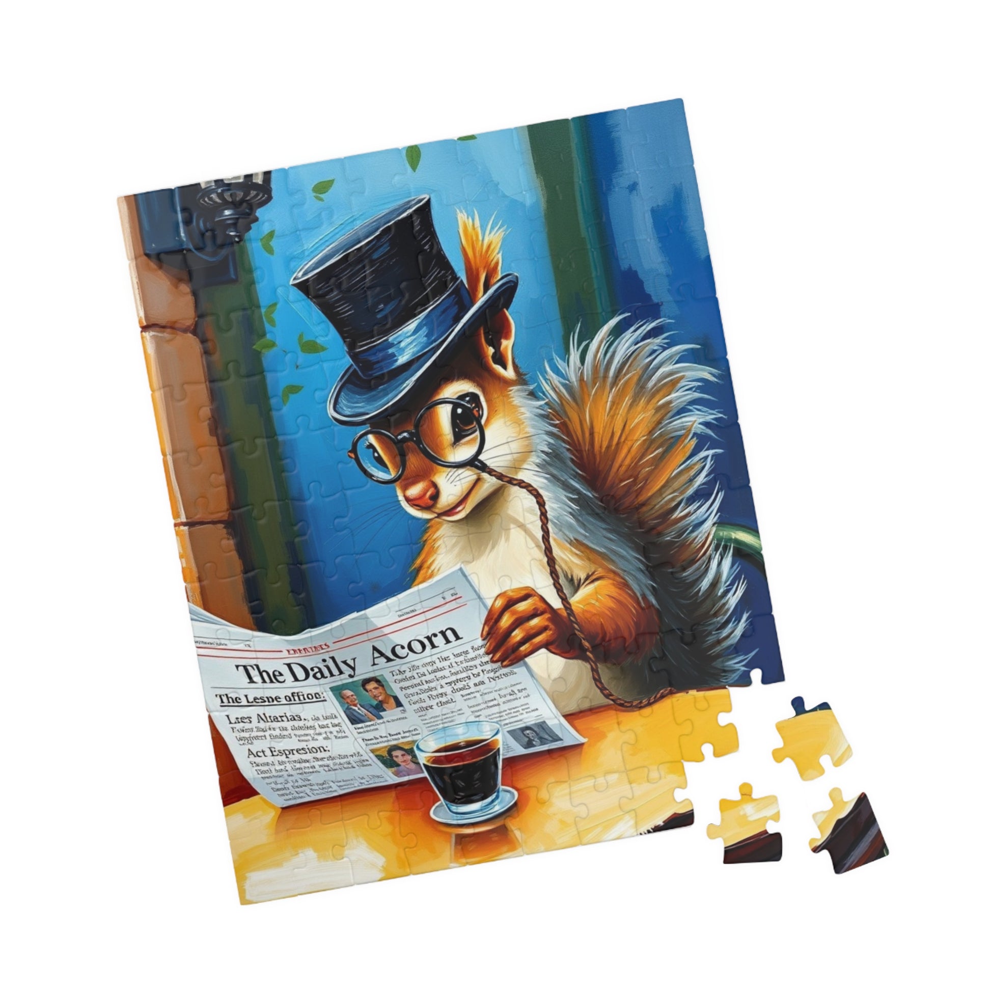 Charming Squirrel Jigsaw Puzzle - Cozy Vibes, Perfect for Family Fun Nights, Gifts, Home Entertainment, Animal Lovers, Puzzle Enthusiasts Puzzle The Puzzle Chest