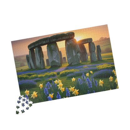 Stonehenge Sunrise Puzzle - 110, 252, 520, 1014-Piece, Famous European Landmark Jigsaw, Mind Game, Meditation Activity, Gift Puzzle The Puzzle Chest