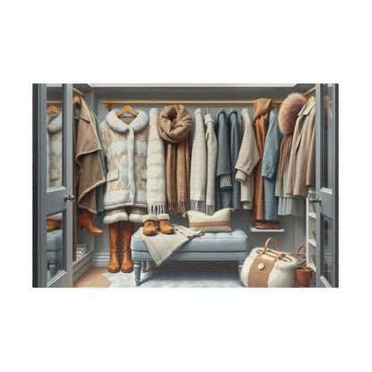 Winter Wardrobe Closet Jigsaw Puzzle, Cozy Fashion-Themed Game for Adults and Teens, Relaxing Activity, Home Decor, Family Fun, Holiday Gift 1014 pcs (Horizontal) Puzzle The Puzzle Chest