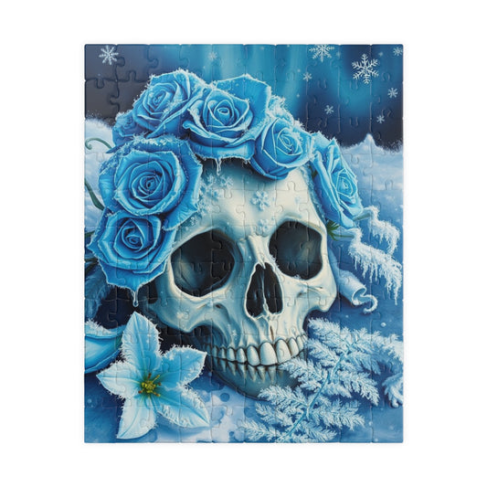 Gothic Winter Skull Puzzle | 110, 252, 520, 1014-piece Adult Jigsaw Game, Perfect for Halloween, Gift for Puzzle Lover, Entertaining Pastime 110 pcs (Vertical) Puzzle The Puzzle Chest
