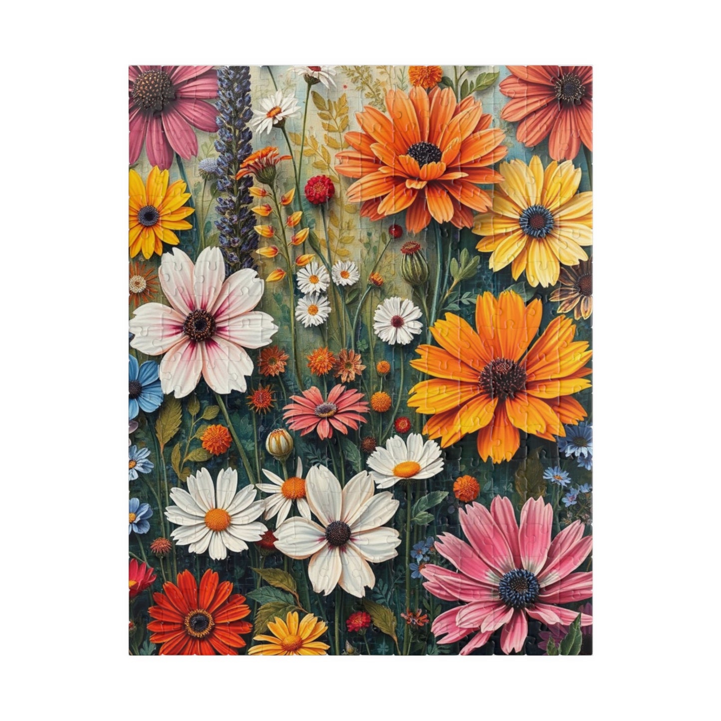 Floral Jigsaw Puzzle, Gift for Flower Lovers, Family Fun Activity, Solo Fun 252 pcs (Vertical) Puzzle The Puzzle Chest