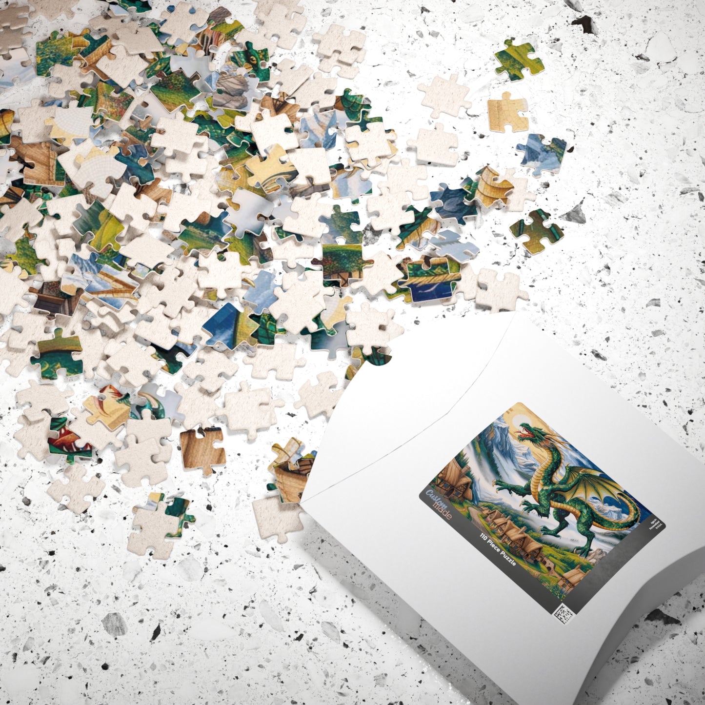 Mosaic Dragon Mythical Jigsaw Puzzle Puzzle The Puzzle Chest
