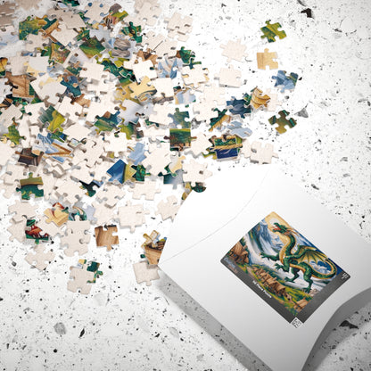 Mosaic Dragon Mythical Jigsaw Puzzle Puzzle The Puzzle Chest