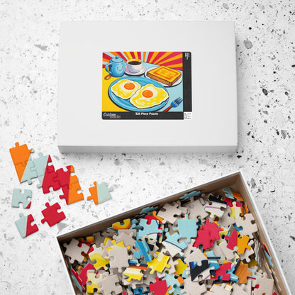 Breakfast Delight Puzzle | Fun Morning Scene Pop Art Jigsaw for Family Game Night, Gift for Food Lovers, Home Entertainment Puzzle The Puzzle Chest
